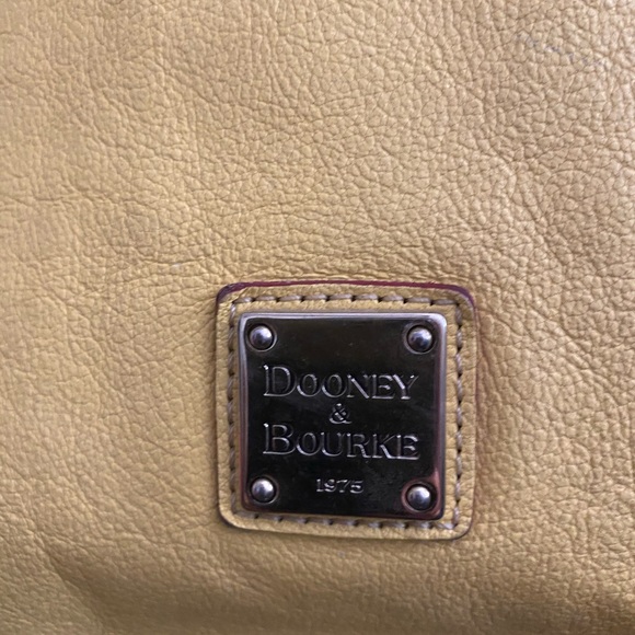 VINTAGE 1990’s DOONEY & BOURKE AUTHENTIC PEBBLE LEATHER HANDBAG TOTE | RARE FIND - Picture 4 of 14